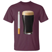 Irish Shamrock Beer Smoking Pub Drinking Humor T Shirt