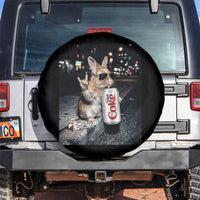 Funny Bunny Drinking Diet Coke Spare Tire Cover Vintage 90s Graphic Meme