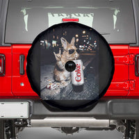 Funny Bunny Drinking Diet Coke Spare Tire Cover Vintage 90s Graphic Meme