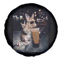 Funny Bunny Drinking Diet Coke Spare Tire Cover Vintage 90s Graphic Meme