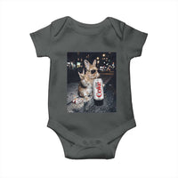 Funny Bunny Drinking Diet Coke Baby Onesie Vintage 90s Graphic Meme