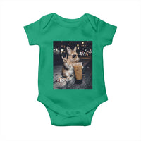 Funny Bunny Drinking Diet Coke Baby Onesie Vintage 90s Graphic Meme