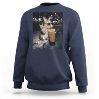 Funny Bunny Drinking Diet Coke Sweatshirt Vintage 90s Graphic Meme