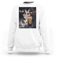 Funny Bunny Drinking Diet Coke Sweatshirt Vintage 90s Graphic Meme