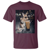 Funny Bunny Drinking Diet Coke T Shirt Vintage 90s Graphic Meme