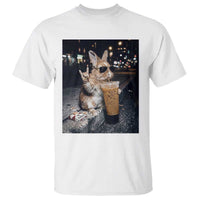 Funny Bunny Drinking Diet Coke T Shirt Vintage 90s Graphic Meme