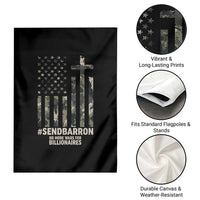 Send Barron Garden Flag Vintage American Flag Camo Hashtag Protest Meme