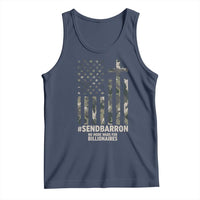 Send Barron Tank Top Vintage American Flag Camo Hashtag Protest Meme