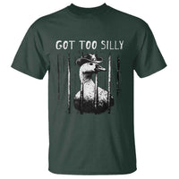 Got Too Silly Goose Meme T Shirt Funny Cowboy Goose Jailbird Prison