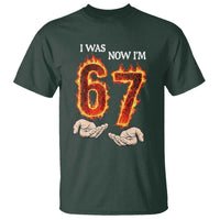 I Was 6 Now I'm 7 Birthday T Shirt Funny Six Seven Meme 67 Flame