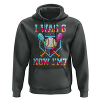 I Was 6 Now I'm 7 Hoodie Baseball Ice Cream Drip Number 67 Player 67th Birthday