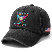 I Was 6 Now I'm 7 Washed Cotton Baseball Cap Baseball Ice Cream Drip Number 67 Player 67th Birthday