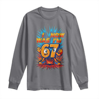 I Was 6 Now I'm 7 Italian Brainrot Meme Gift for Boy Kid Long Sleeve Shirt
