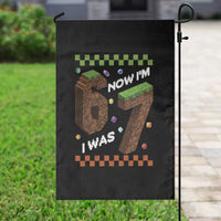 7th Birthday I Was 6 Now Im 7 Garden Flag Unlocked 67 Boys Kids Youth