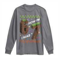 7th Birthday I Was 6 Now Im 7 Long Sleeve Shirt Unlocked 67 Boys Kids Youth