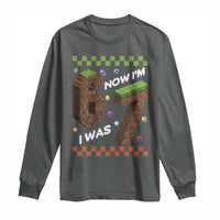 7th Birthday I Was 6 Now Im 7 Long Sleeve Shirt Unlocked 67 Boys Kids Youth
