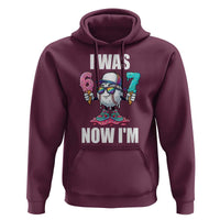 I Was 6 Now I'm 7 Hoodie Baseball Ice Cream Drip Number 67 Player