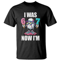 I Was 6 Now I'm 7 T Shirt Baseball Ice Cream Drip Number 67 Player
