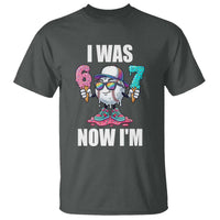 I Was 6 Now I'm 7 T Shirt Baseball Ice Cream Drip Number 67 Player