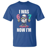 I Was 6 Now I'm 7 T Shirt Baseball Ice Cream Drip Number 67 Player