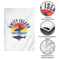 Amity Island Garden Flag Retro Surfing Board Humor - Wonder Print Shop