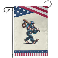 Funny Bigfoot Baseball Garden Flag Sasquatch American Flag Ice Cream