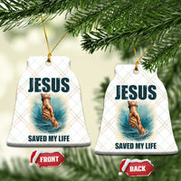 Jesus Saved My Life Ceramic Ornament Christian Bible Verse - Wonder Print Shop