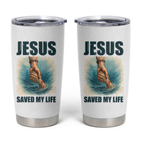 Jesus Saved My Life Tumbler Cup Christian Bible Verse - Wonder Print Shop