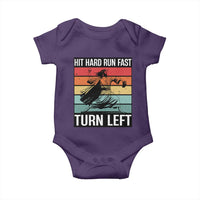 Hit Hard Run Fast Turn Left Baby Onesie Funny Jesus Baseball Player - Wonder Print Shop