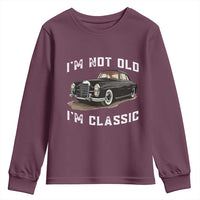 I'm Not Old I'm Classic Youth Sweatshirt Funny Vintage Car Enthusiast - Wonder Print Shop