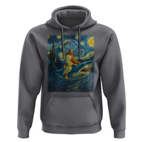 Jesus Shark Stary Night Hoodie Artist Van Gogh Christian - Wonder Print Shop