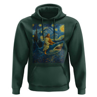Jesus Shark Stary Night Hoodie Artist Van Gogh Christian - Wonder Print Shop