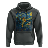 Jesus Shark Stary Night Hoodie Artist Van Gogh Christian - Wonder Print Shop