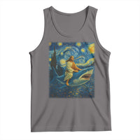 Jesus Shark Stary Night Tank Top Artist Van Gogh Christian - Wonder Print Shop