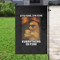 Funny Cat Meme Garden Flag It Is Fine I Am Fine Every Thing Is Fine - Wonder Print Shop
