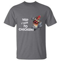 Funny Cute Chicken T Shirt Yep I Talk To Chickens Farm Animal Lover - Wonder Print Shop