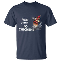 Funny Cute Chicken T Shirt Yep I Talk To Chickens Farm Animal Lover - Wonder Print Shop