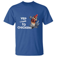 Funny Cute Chicken T Shirt Yep I Talk To Chickens Farm Animal Lover - Wonder Print Shop