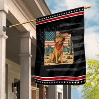 Patriotic Cowboy Dog Garden Flag American Flag Western Country