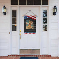 Patriotic Cowboy Dog Garden Flag American Flag Western Country