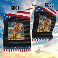 Patriotic Cowboy Dog Garden Flag American Flag Western Country