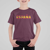 Spain Spanish Flag Espana Pride T Shirt For Kid