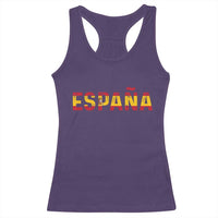 Spain Spanish Flag Espana Pride Racerback Tank Top