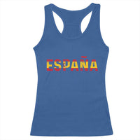 Spain Spanish Flag Espana Pride Racerback Tank Top