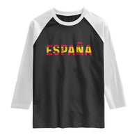 Spain Spanish Flag Espana Pride Raglan Shirt
