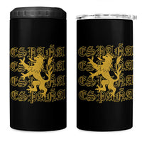Spain Espana Heraldic Lion Pride 4 in 1 Can Cooler Tumbler