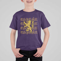 Spain Espana Heraldic Lion Pride T Shirt For Kid