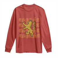 Spain Espana Heraldic Lion Pride Long Sleeve Shirt