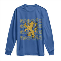 Spain Espana Heraldic Lion Pride Long Sleeve Shirt