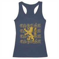 Spain Espana Heraldic Lion Pride Racerback Tank Top